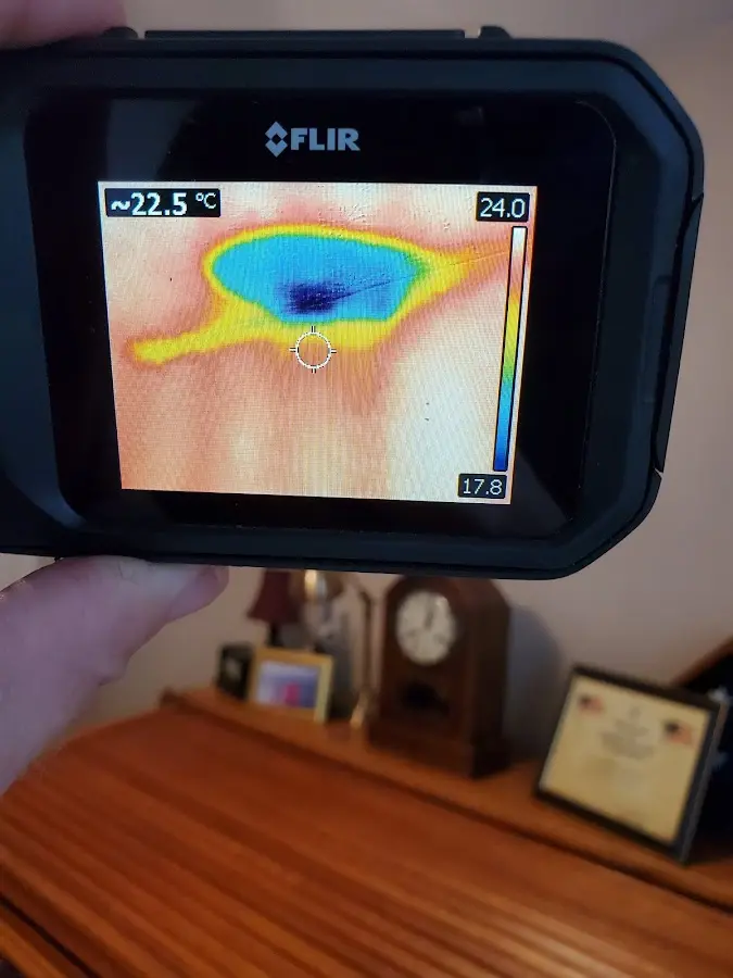 Thermal imaging inspection for water damage in Pryor Creek